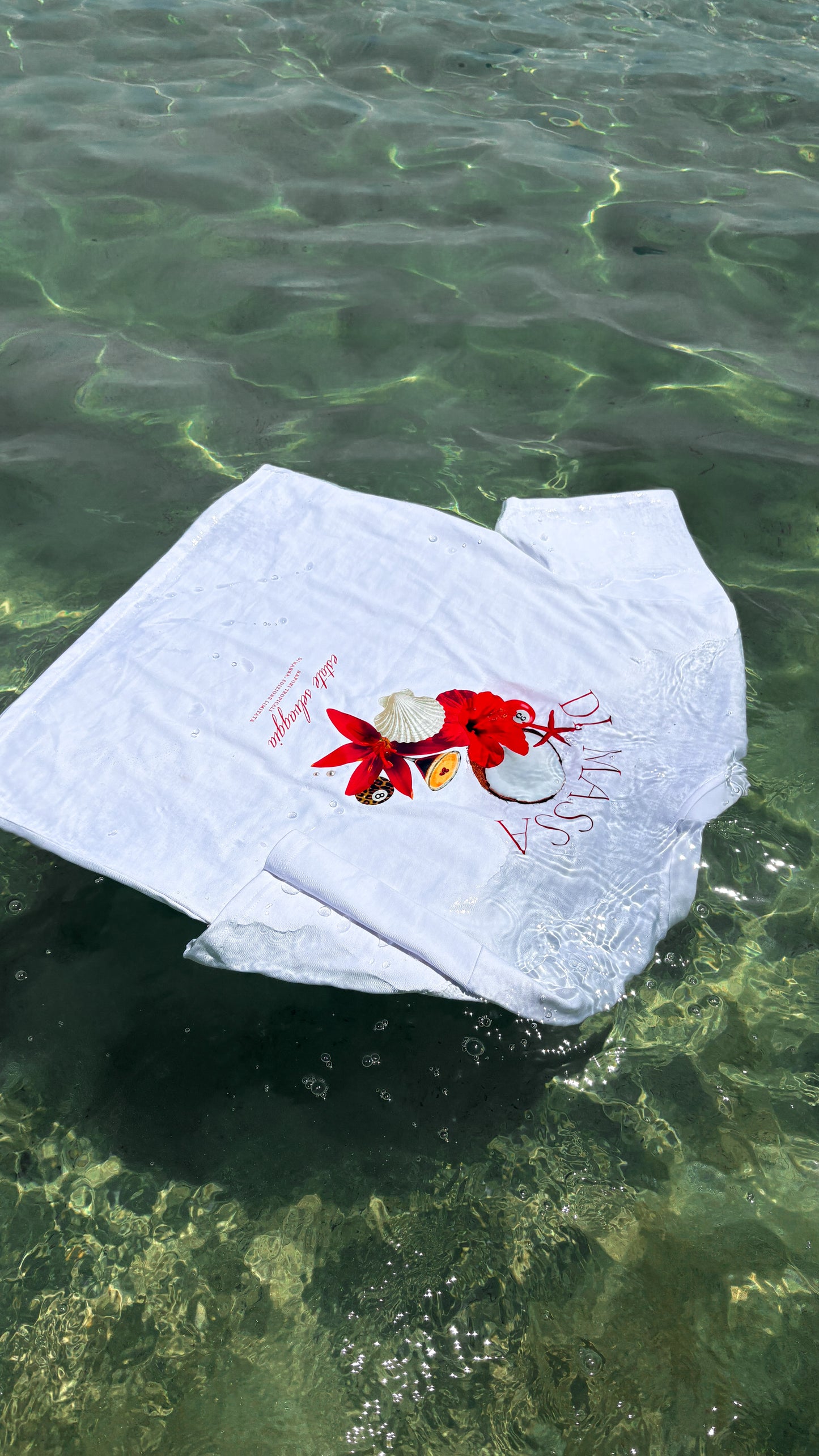"FIORE ROSSO" OVERSIZED T-SHIRT