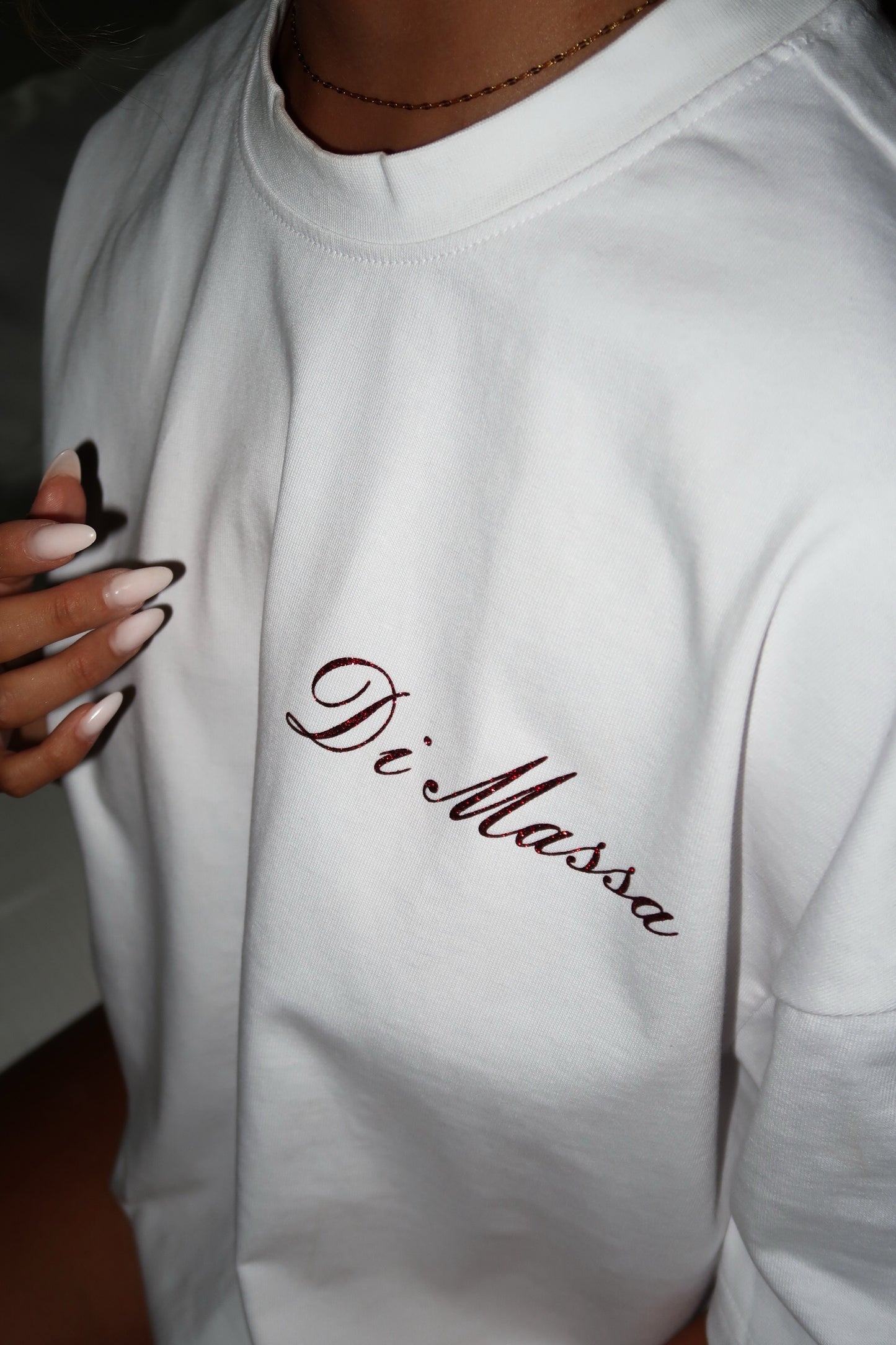 "FIORE ROSSO" OVERSIZED T-SHIRT