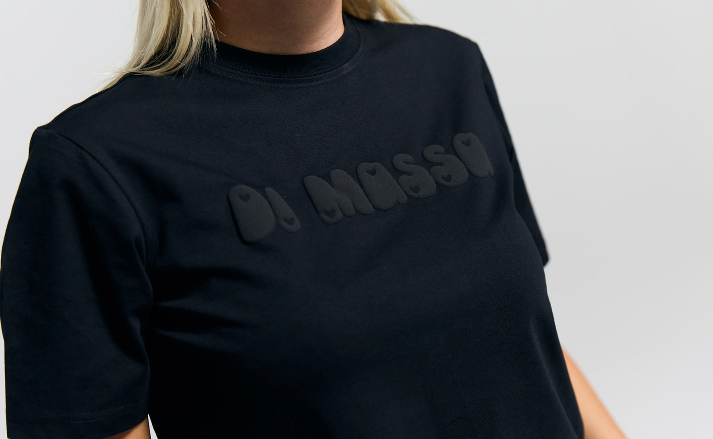DI MASSA BOXY 3D TEE BLACK