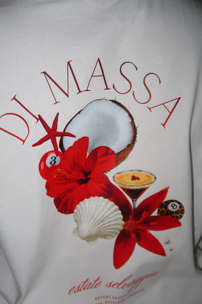 "FIORE ROSSO" OVERSIZED T-SHIRT