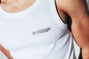 Tank Top - White/Olive